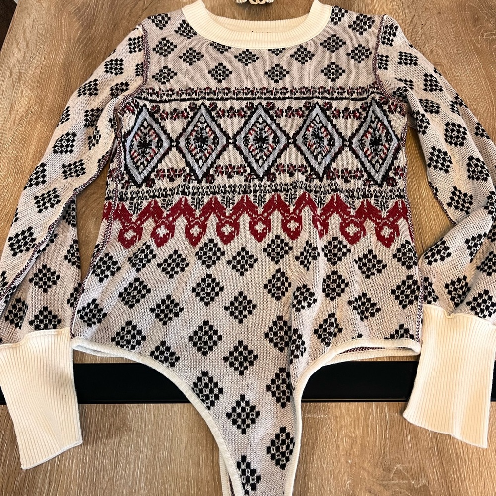 Free people bodysuit- snow bunny - Picture 2 of 7